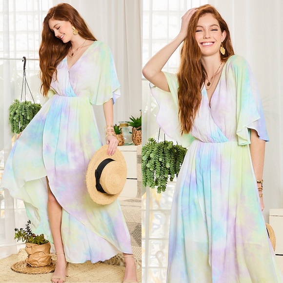 🎄CYBER SALE🎄Goddess Tie Dye Maxi Dress - Picture 9 of 10